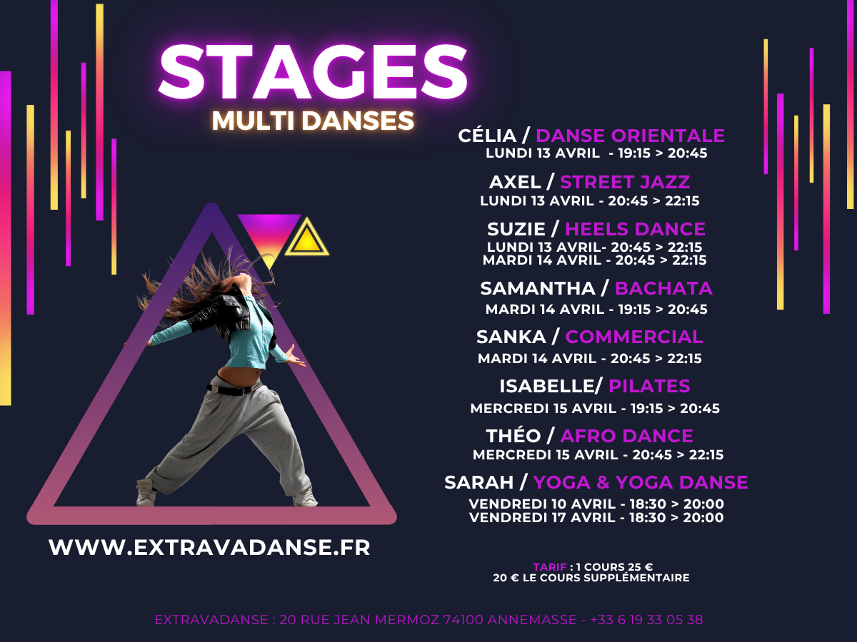 Stages de printemps du 10 au 17 avril&nbsp;: ouverts à tous
